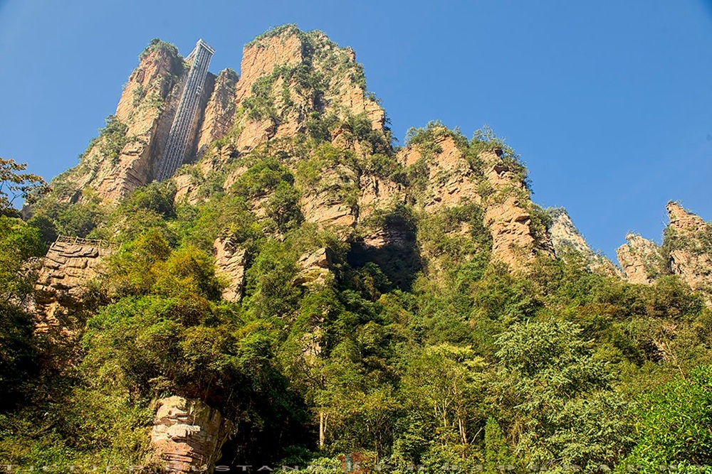 L'ascenseur Bailong, parc national de Zhangjiajie