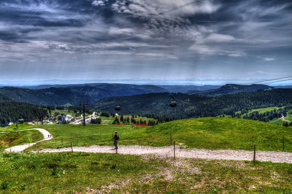 Le Feldberg sous les nuages, Forêt-Noire