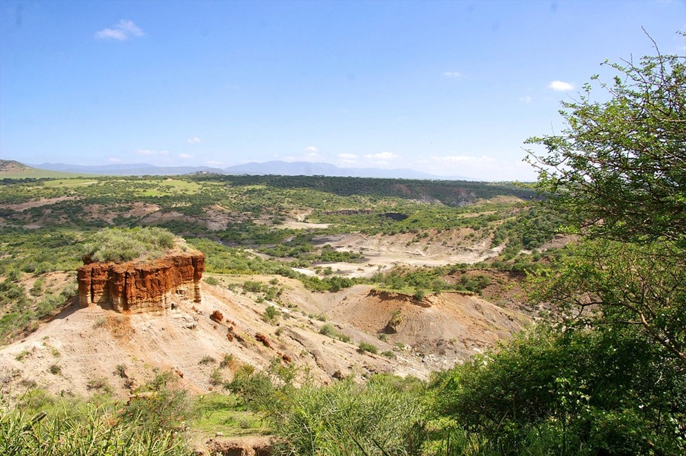 Les gorges d'Olduvai, cratère du Ngorongoro