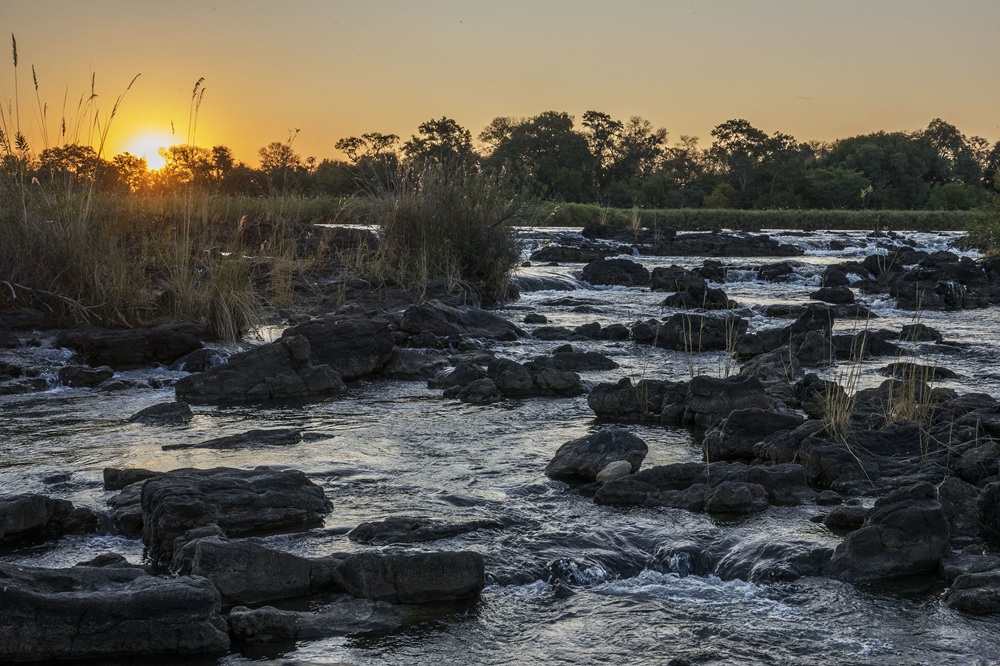 Les rapides de Popa Falls, bande de Caprivi