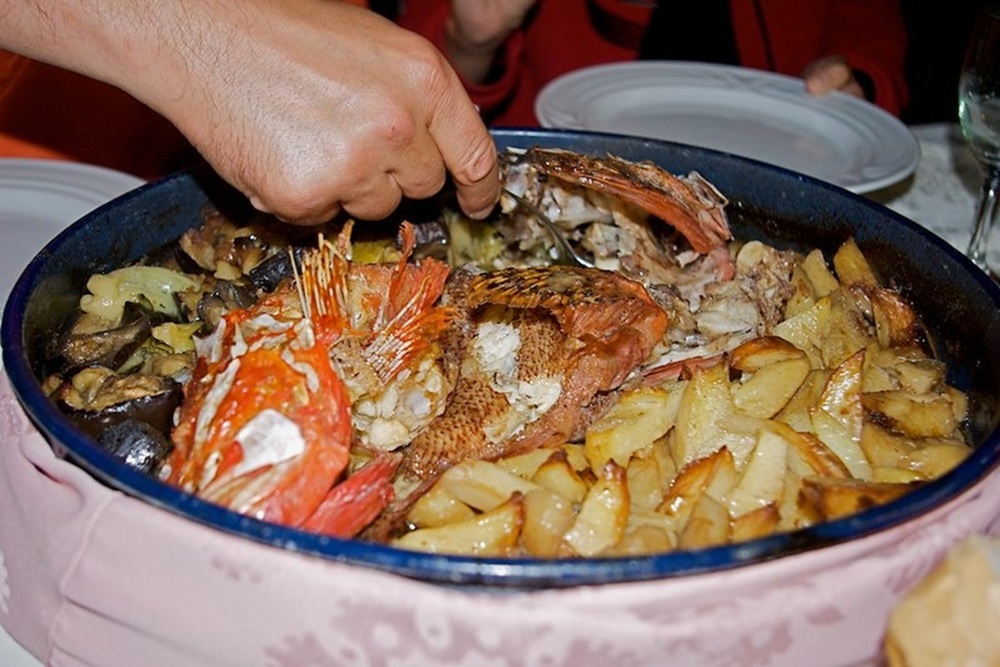 Plat de langouste à Lastovo