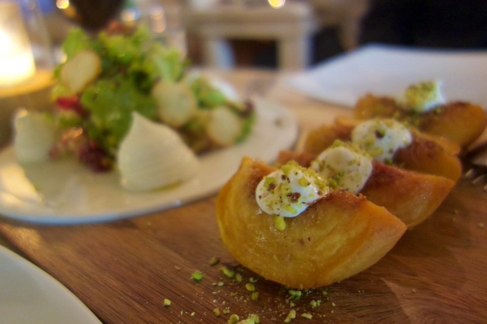Plat préparé avec du kopanisti, Mykonos