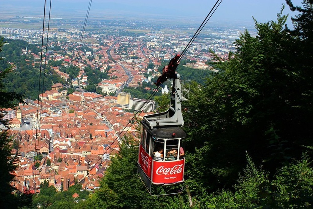 Téléphérique menant au mont Tampa, Brașov