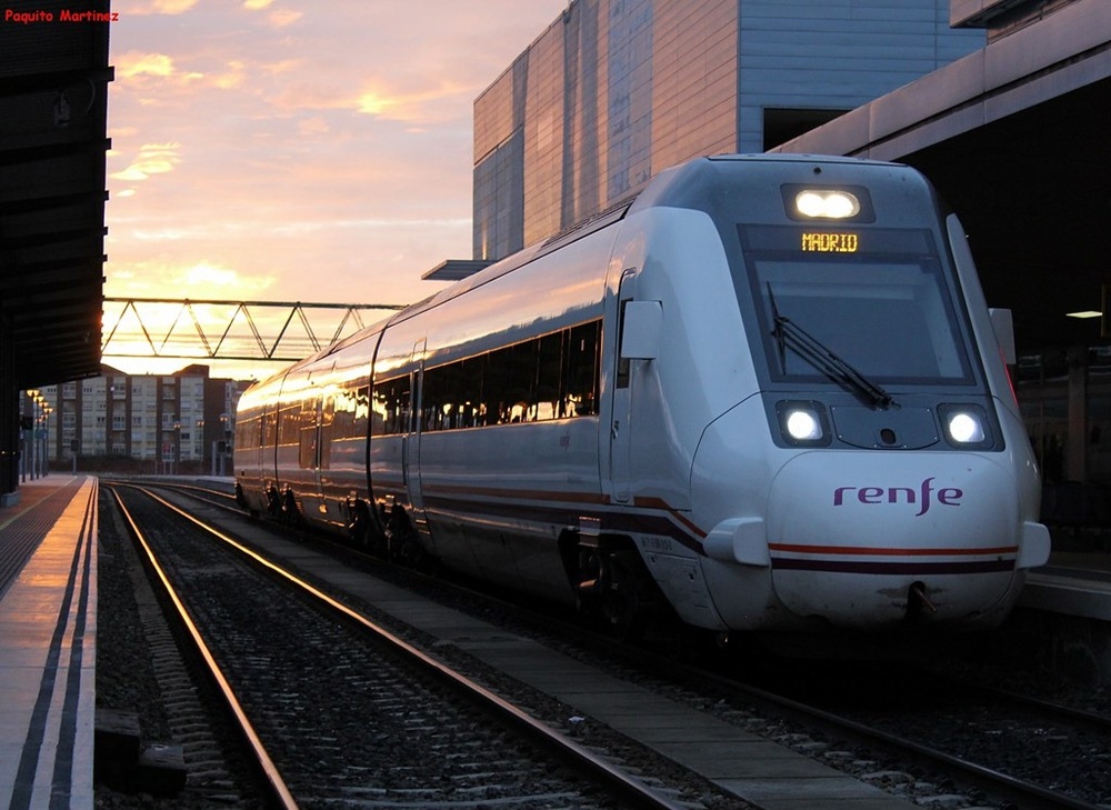 Train à la gare de Salamanque