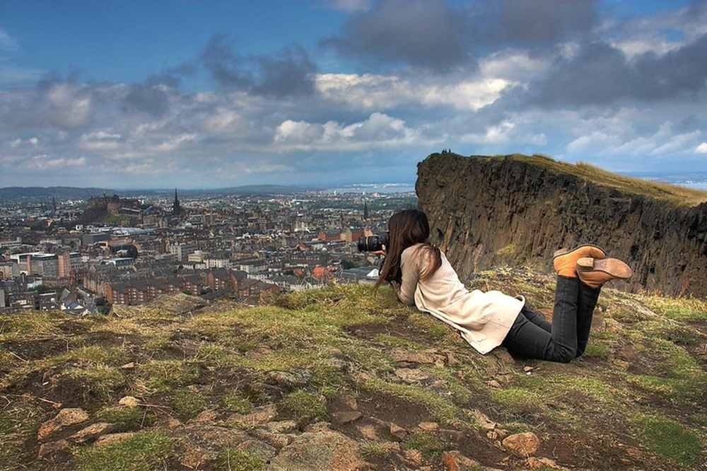 Vue sur Édimbourg depuis Arthur’s Seat
