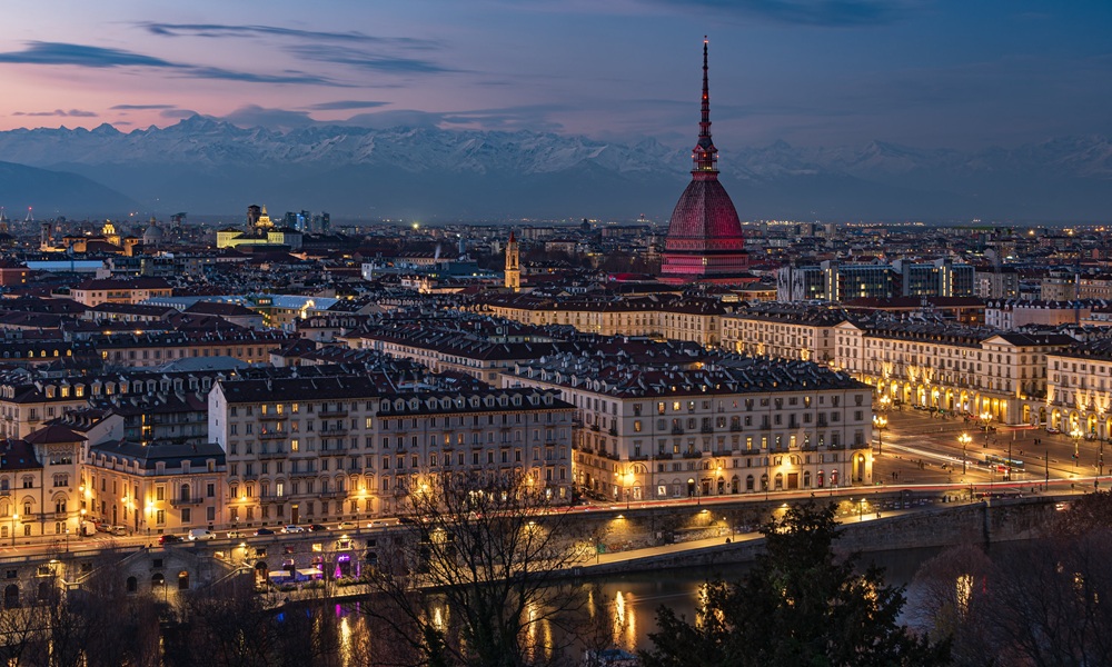 Vue sur Turin depuis le Monte dei Cappuccini